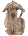 Natividad con cabaña de tronco en resina de 12x7x20 cm de