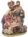 Natividad en resina con ángel de 15,5x11x18 cm de altura Pesebre Mundo