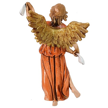 Angelo Gloria arancio serie 10 cm Landi Moranduzzo Mondo Presepi