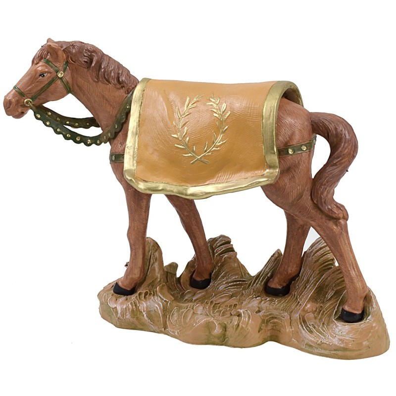 Cavallo marrone serie 19 cm Fontanini Mondo Presepi