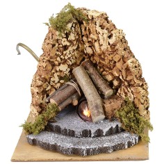 Fuoco per presepe funzionante cm 16x14,5x14 h Mondo Presepi 2