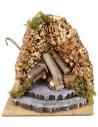Fire for functioning nativity scene cm 16x14,5x14 h