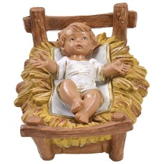Baby Jesus in the cradle 30 cm series Fontanini