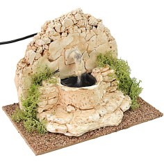 Fontana in pietra per presepe cm 16x12x12,5 h Mondo Presepi 2