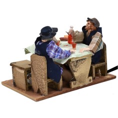 Dos bebedores en la mesa serie 12 cm doble movimiento 2