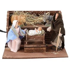 Nacimiento Palestino triple movimiento 12 cm Mundo Belenes 2