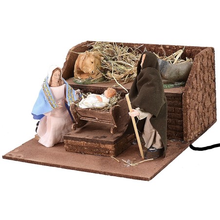Nacimiento Palestino triple movimiento 12 cm Mundo Belenes