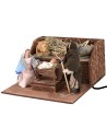 Natividad Palestina triple movimiento 12 cm