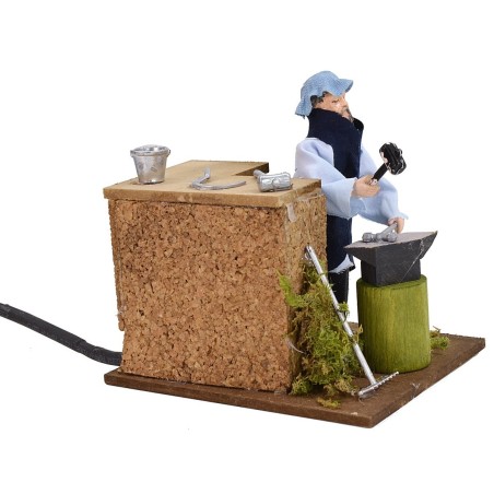 Fabbro in movimento cm 12 Mondo Presepi