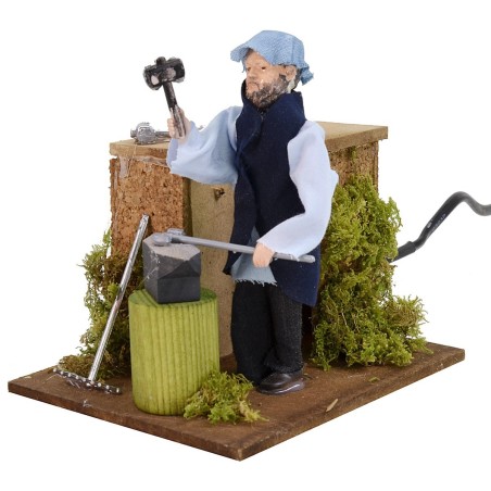 Blacksmith in movement 12 cm