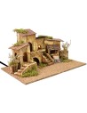 Grupo de casas con pozo iluminadas por corriente de 47x32x24,5