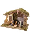 Hut with window and staircase cm 40x23x25.6 h with Landi