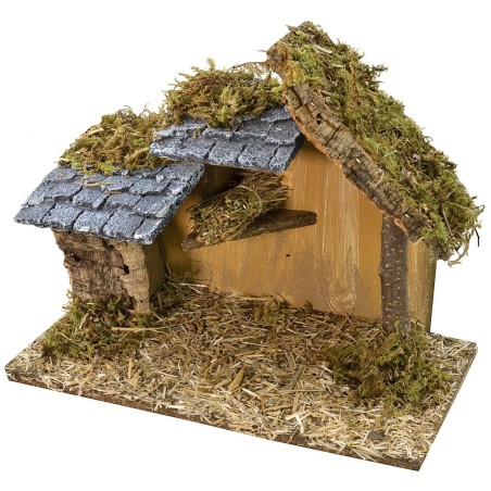 Capanna con soppalco cm 32x17x24,6 h Mondo Presepi