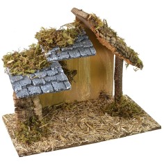 Capanna con soppalco cm 32x17x24,6 h Mondo Presepi 2