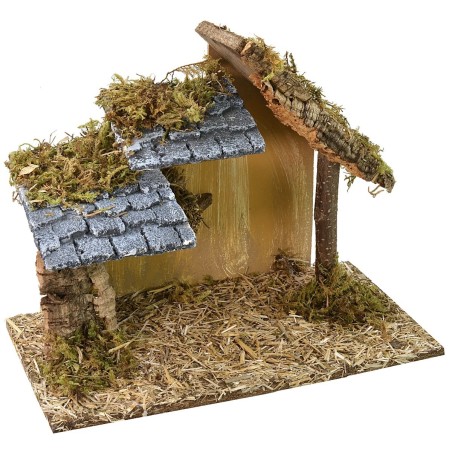 Capanna con soppalco cm 32x17x24,6 h Mondo Presepi