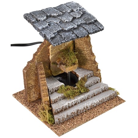 Fountain running on current with staircase cm 15x15x15 h