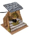 Fuente funcional a corriente con escalera de 15x15x15 cm h