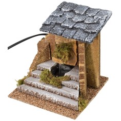 Fuente funcional a corriente con escalera de 15x15x15 cm h 2