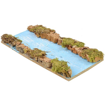 Straight modular river cm 16x7.5x1.5 h