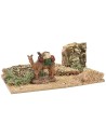 Ambiente desertico con cammello cm 15x10x6 h Mondo Presepi