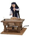 Oriental carpenter with drill in motion 30 cm