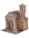 Church with well and bell tower cm 29x29x37 h for statues of 10
