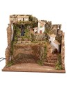 Pesebre iluminado con cascada cm 45x30x37,5 h