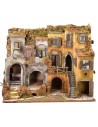 Neapolitan hamlet in 18th century style illuminated with