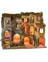 Neapolitan hamlet in 18th century style illuminated with