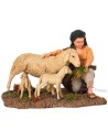 Child with sheep and lambs STV30 / 64
