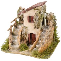 The house filled with stairs cm 19x16x16 h. 2