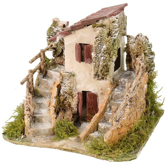 The house filled with stairs cm 19x16x16 h.