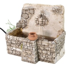 Fuente funcional para belén de 20x16,5x16 cm h Mondo Presepi.