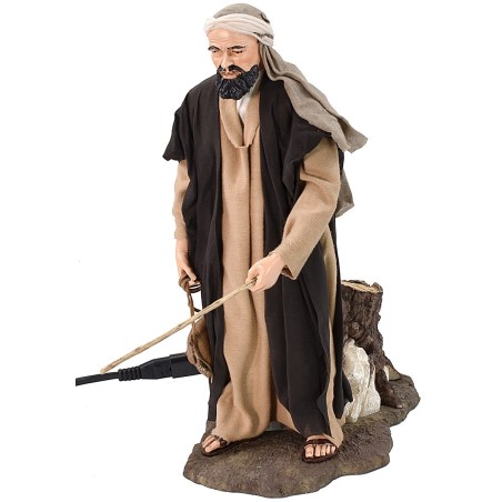 Pastor oriental con doble movimiento 30 cm Mundo Pesebres