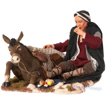 Viajero con burro STV30/63 Mundo Pesebres