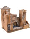Palacio con puente y estanque de 39x25x35 cm h