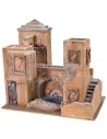 Palacio con puente y estanque de 39x25x35 cm h