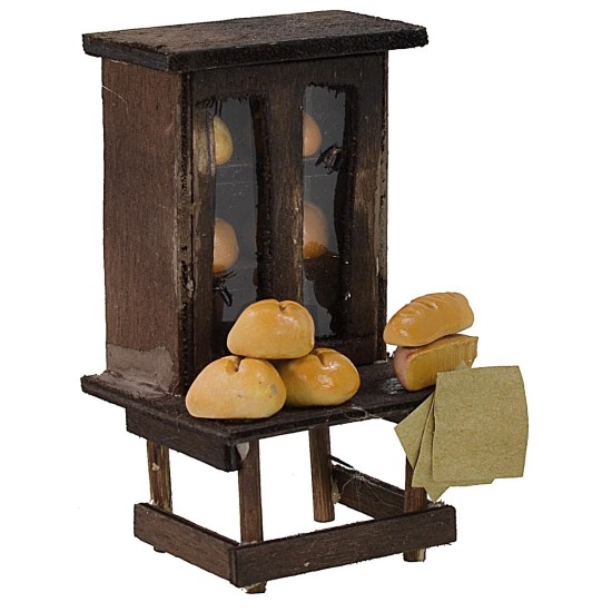 Credenza in legno con pane cm 6x6x10