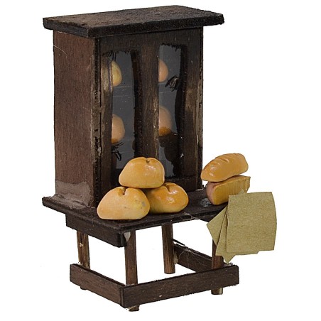 Credenza in legno con pane cm 6x6x10