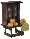 Aparador de madera con pan cm 6x6x10 h Mondo Presepi