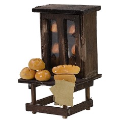 Credenza in legno con pane cm 6x6x10 2