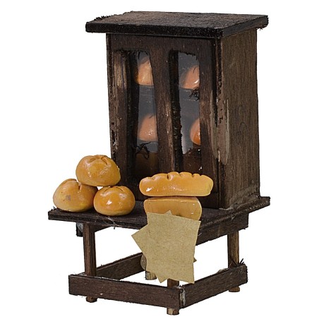 Credenza in legno con pane cm 6x6x10