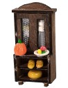 Alacena de madera con comida cm 5,5x3x11,5 h Mundo Pesebres