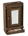 Wardrobe set with mirror and bedside table for 8-10 cm statues