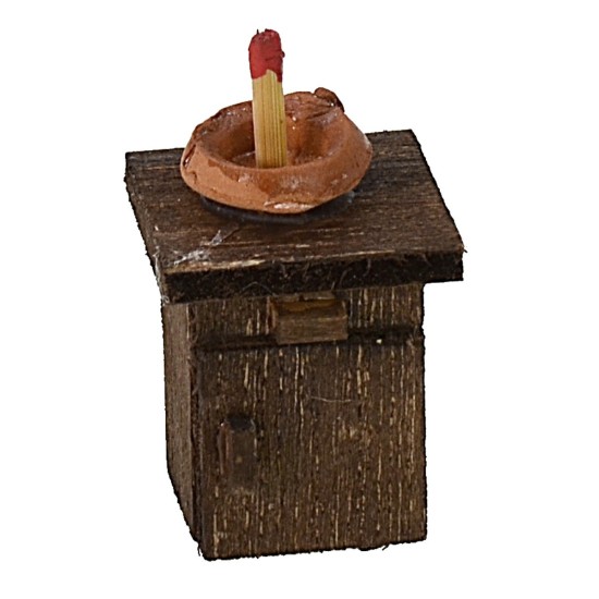 Conjunto de armario con espejo y mesita de noche para estatuas de 8-10 cm Mundo