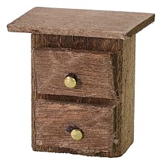 Mesita de noche de madera cm 2,6x1,5x2,9 h Mundo Pesebres 2