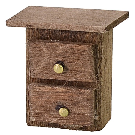 Comodino in legno cm 2,6x1,5x2,9 h Mondo Presepi
