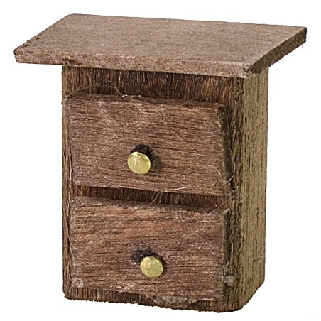 Mesita de noche de madera cm 2,6x1,5x2,9 h Mundo Pesebres