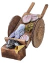 Cart with fish for Nativity cm 5,5x13,5x5,5 h