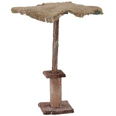 Ombrellone in juta cm 11x11x13,5 h per Presepe Mondo Presepi